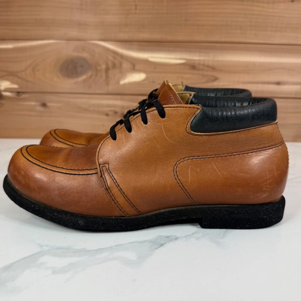 Red Wing Mens Vintage Leather Chukka‎ Oxford Shoes Brown Size 8.5 AA USA